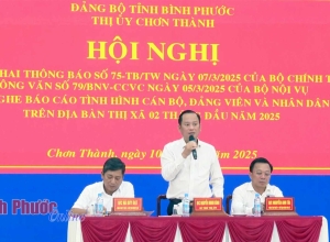 Chơn Thành: Duy trì hoạt động hiệu quả, phục vụ tốt người dân, doanh nghiệp