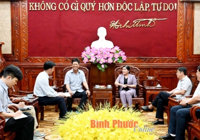 Chủ tịch UBND tỉnh Trần Tuệ Hiền tiếp và làm việc với Công ty Beesco Vina