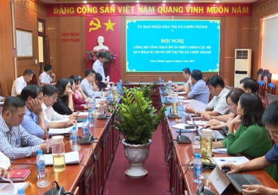 Chơn Thành công bố đồ án điều chỉnh cục bộ quy hoạch chung