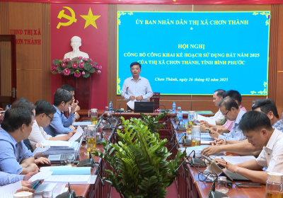 Chơn Thành công bố kế hoạch sử dụng đất năm 2025